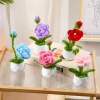 Twisty stick, rose, sunflower, tulip, artificial flower book, study desk decoration, Teachers' Day decorative small potted plant Specification image